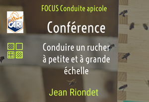 Conduire un rucher à petite et grande échelle par Jean Riondet