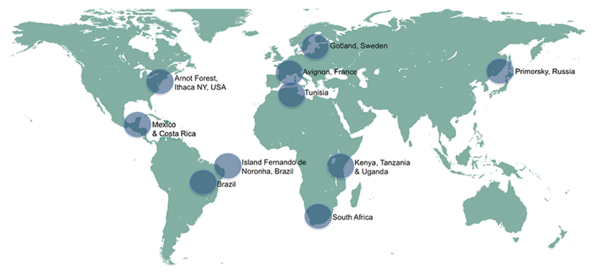 Les colonies identifiées <span class="caps">VSB</span> - Source : Locke 2016